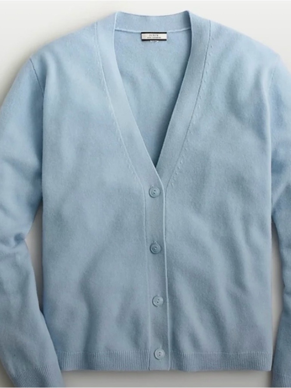 Jcrew oversized V-Neck Button Cashmere Cardigan - small gray